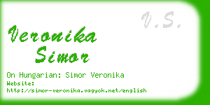 veronika simor business card